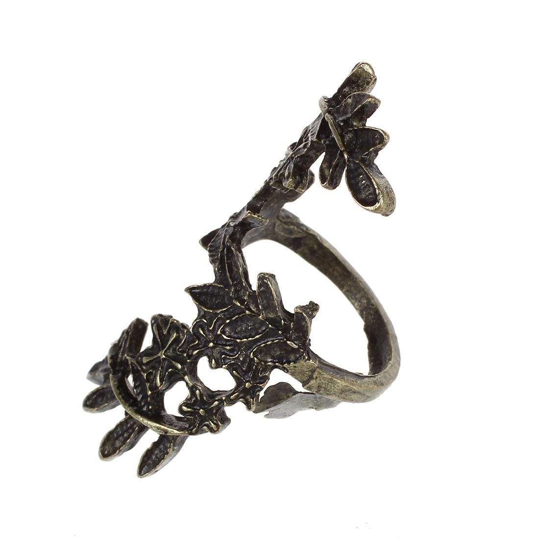 Vintage Bronze Unique Carving Hollow Beauty Leaf Leaves