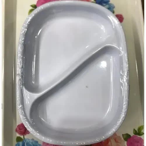 Two Sided Ceramic Plates - Set Of 6 - White