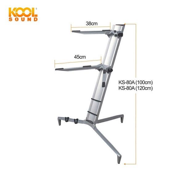 Professional Double Keyboard Stand, Heavy Duty