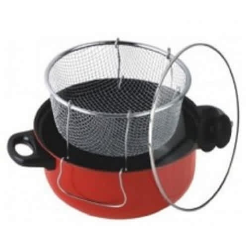 Non Stick Manual Deep Fryer - 3-in-1