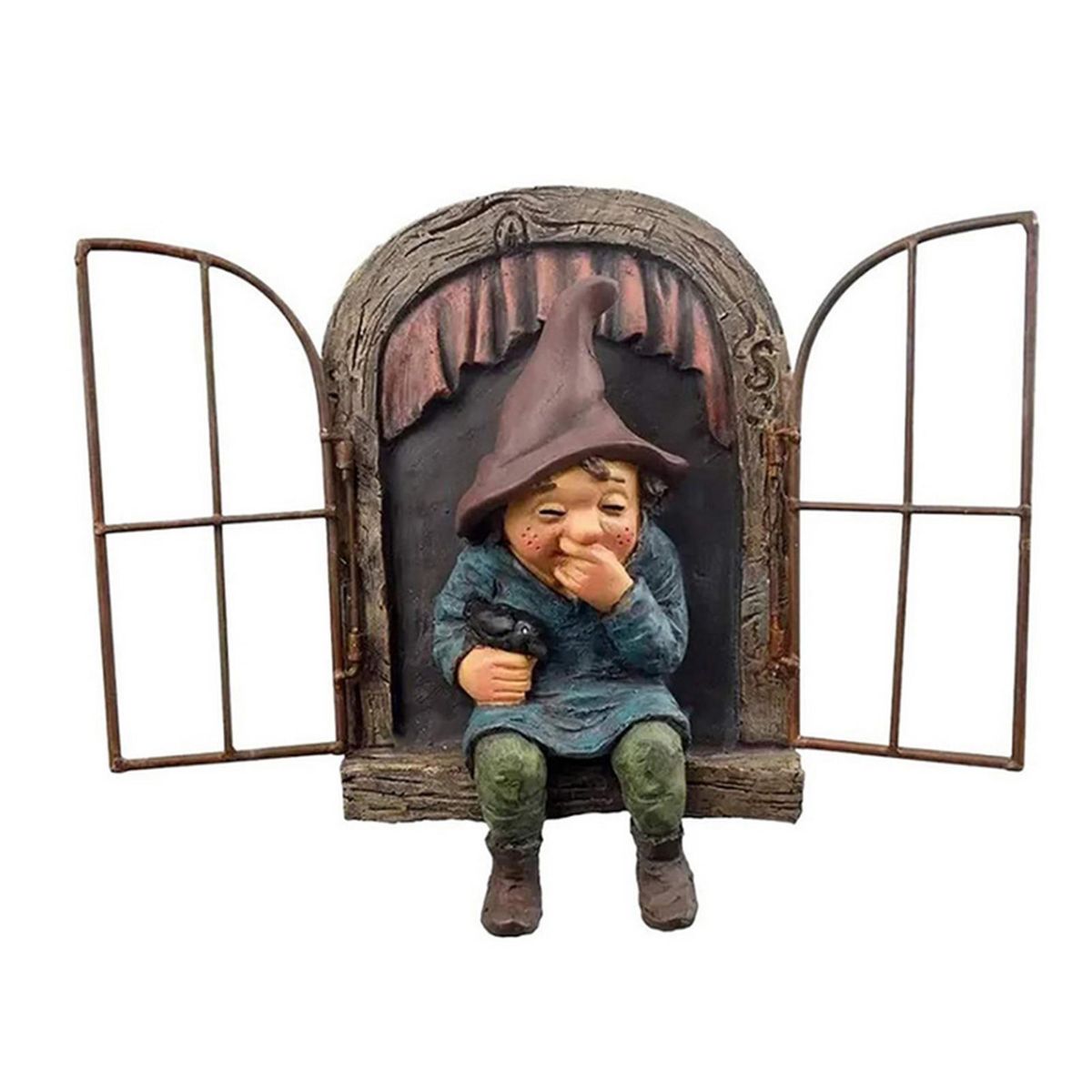 Snicker Boy Design Garden Character Statues Outdoor Funny Statue for Garden Decor Yard Lawn Ornaments