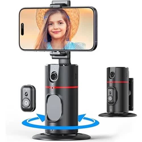 P02 360&deg; Rotation Gimbal - Auto Face Tracking For Hands-free Video Recording