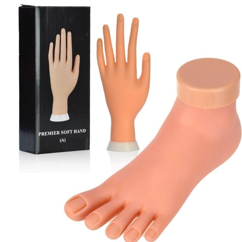 Model Hand/Foot Mannequin Nail Art Practice Display