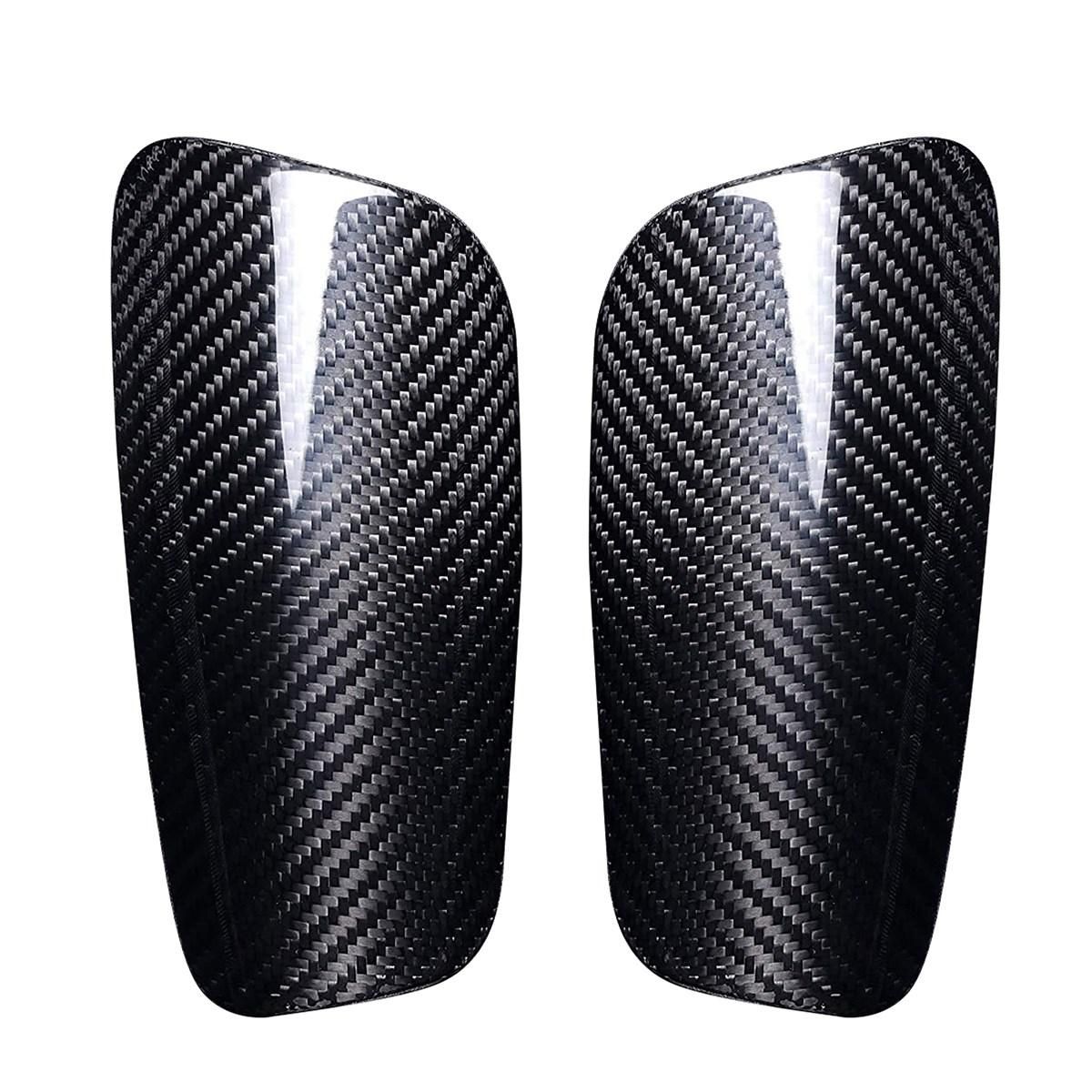 Carbon Fiber Soccer Shin Guards with Carry Case Breathable
