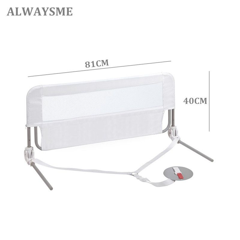 ALWAYSME 81X40CM Baby Kids Toddler Convertible Crib Bed Rail Guard