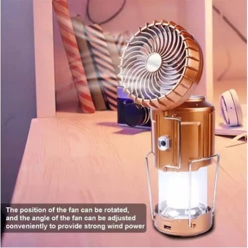 Rechargeable Solar Fan & Lamp