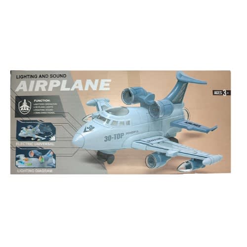 Lighting And Sound Airplane-  1:72 Scale Airplane Toy
