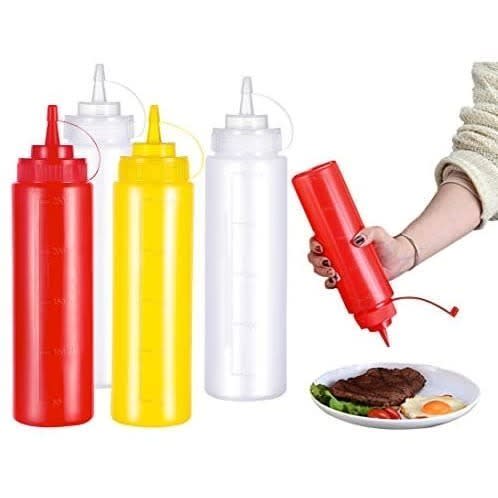 Sets Of Plastic Squeeze Bottle Dispenser - 3pcs - 280ml