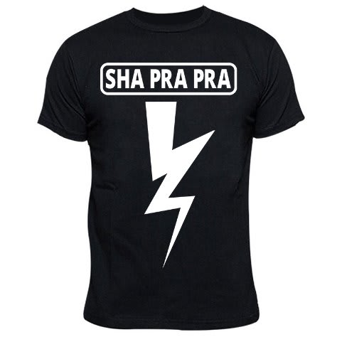 Sha Pra Pra New Beginning Print Tshirt - Black