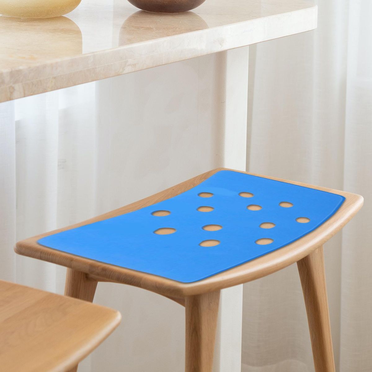 Bath Shower Stool Seat Mat Adhesive For Elderly Senior Easy To Install