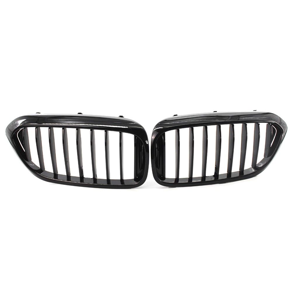2Pcs Bright Black Front Kidney Grille For BMW 540i 530e G30