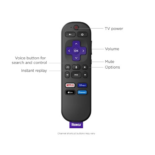 Voice Remote For Roku Players / Roku Audio And Roku Tv
