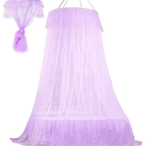 Mosquito Net For Double Bed - Mosquito Repellent Tent - Purple