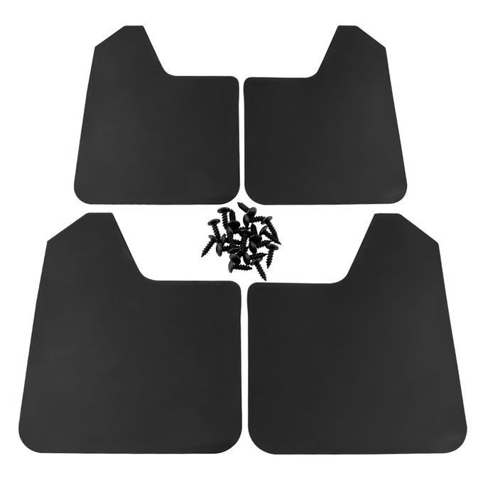 4Pcs Car Auto Front Rear Side Mud Flaps Splash Guards-Black