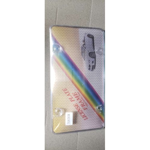 Universal White Color Plastic Plate Number Cover/frame