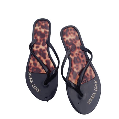 Ladies Rubber Slippers-coffee Brown