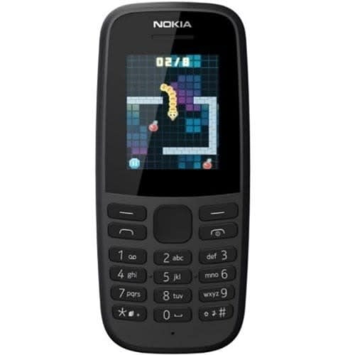 Nokia 105 -single Sim - Led Torch Phone - Black