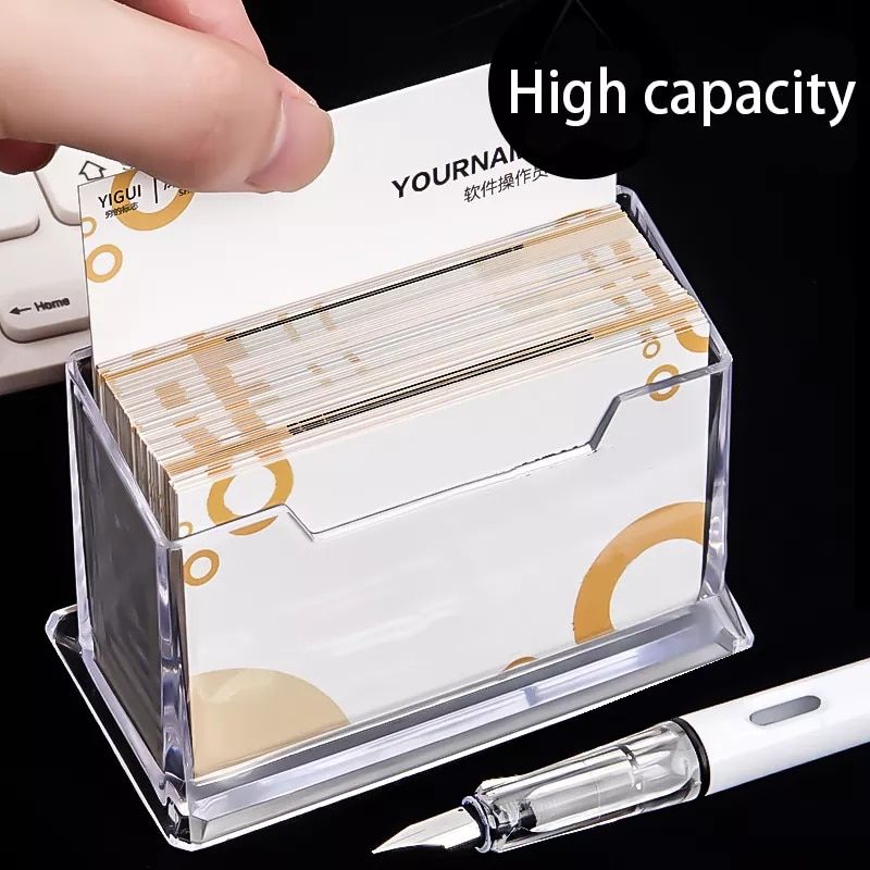 1 Pc Clear Desk Shelf Box Storage Display Stand Acrylic