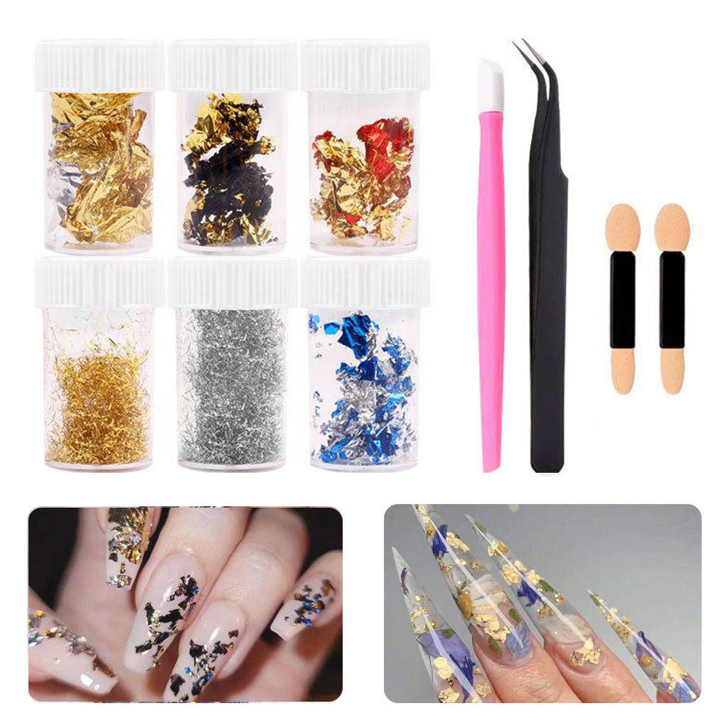 Paillette Resin Glitter Gold Flakes Resin Sheets Type 3