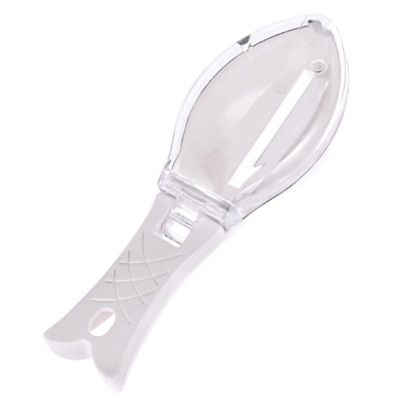 Fish Skin Brush Kitchen Scraping Fishing Scale Scraper Brush Fast Remove Seafood Skin Cleaning Peeler Tool White