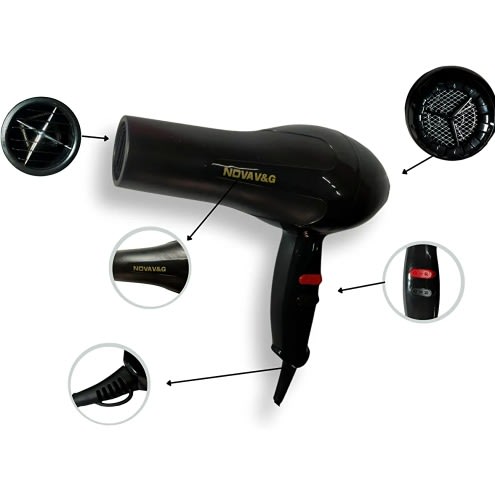 Portable Handheld Hair Dryer - 2000w