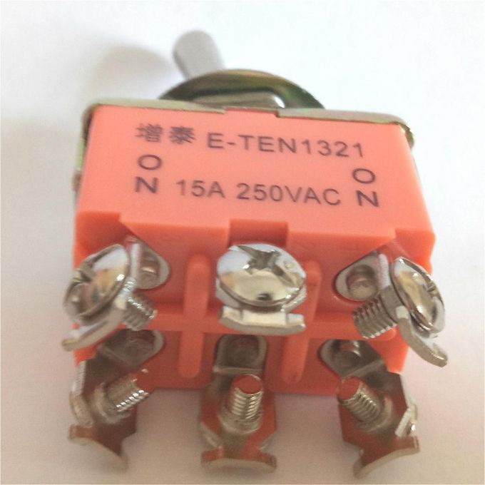 DPDT 2 Position ON/ON 6 Pin Screw Toggle Switch 15A/250V AC