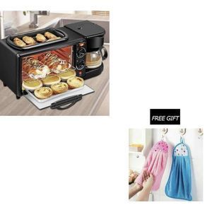 Multifunction 3 In 1 Breakfast Maker & Free Kitchen Towel