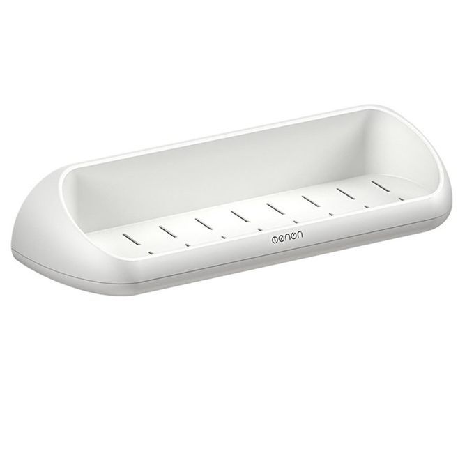 Sti Ky Bathroom Shelf Wall Mounted Storage Ra K Strong Load Bearing Design-white-Common Type