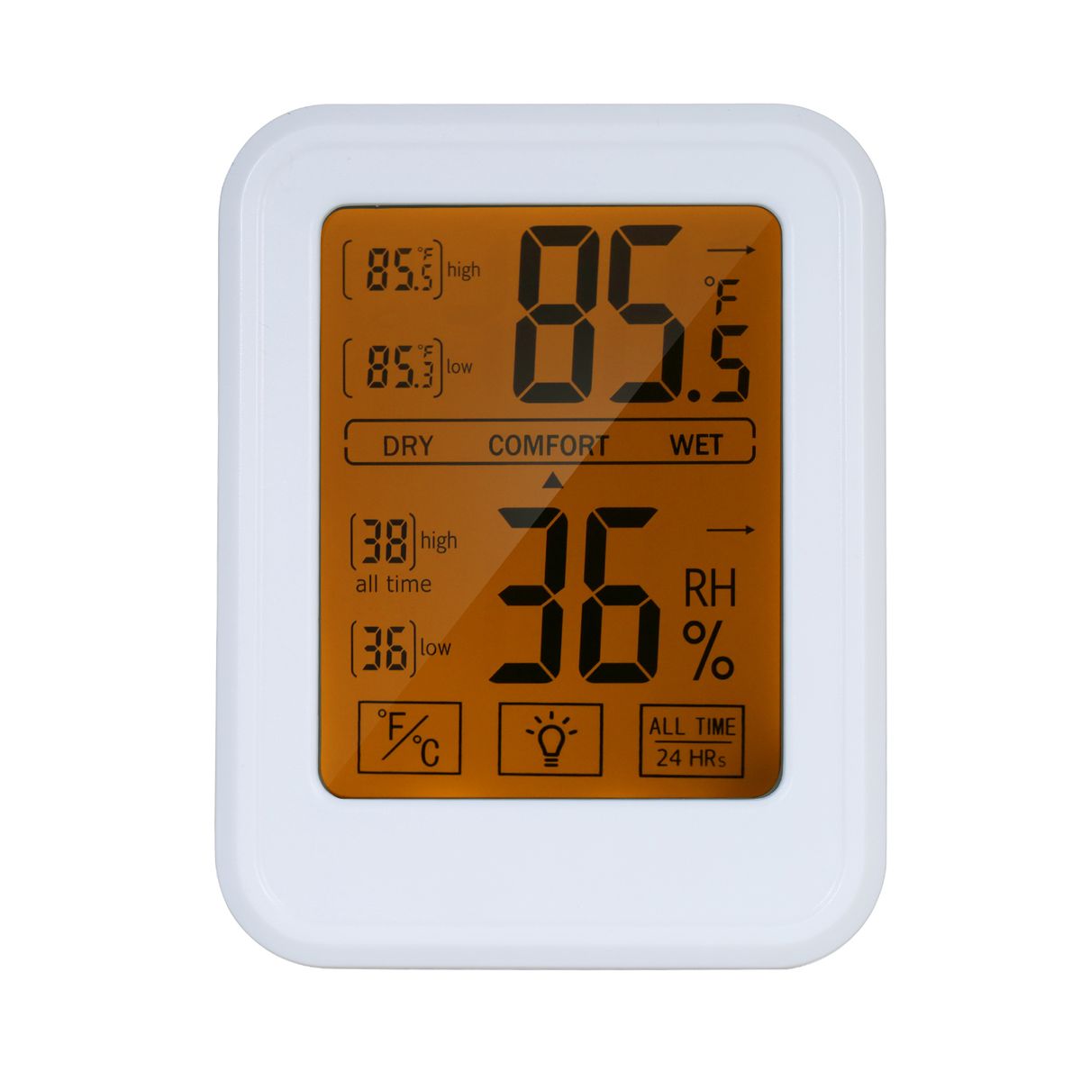High Precision Magnetic Thermometer Hygrometer Digital