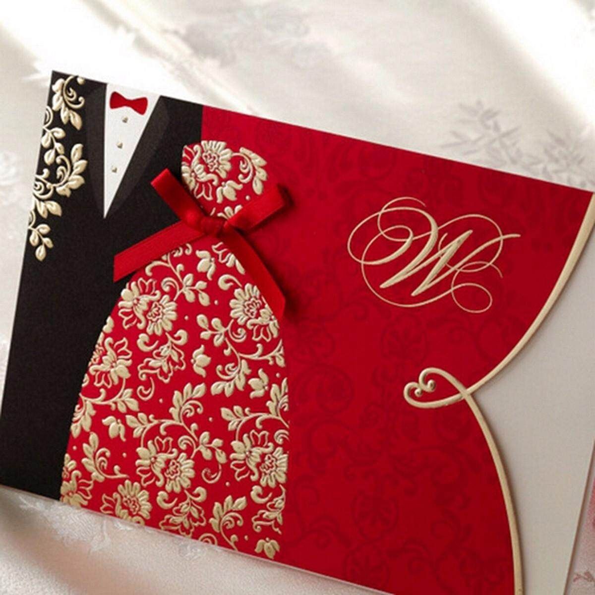 Up Wedding Invitation 3D Greeting Card Flower Happy Valentine Anniversary Cw1051 Blank Inside Page