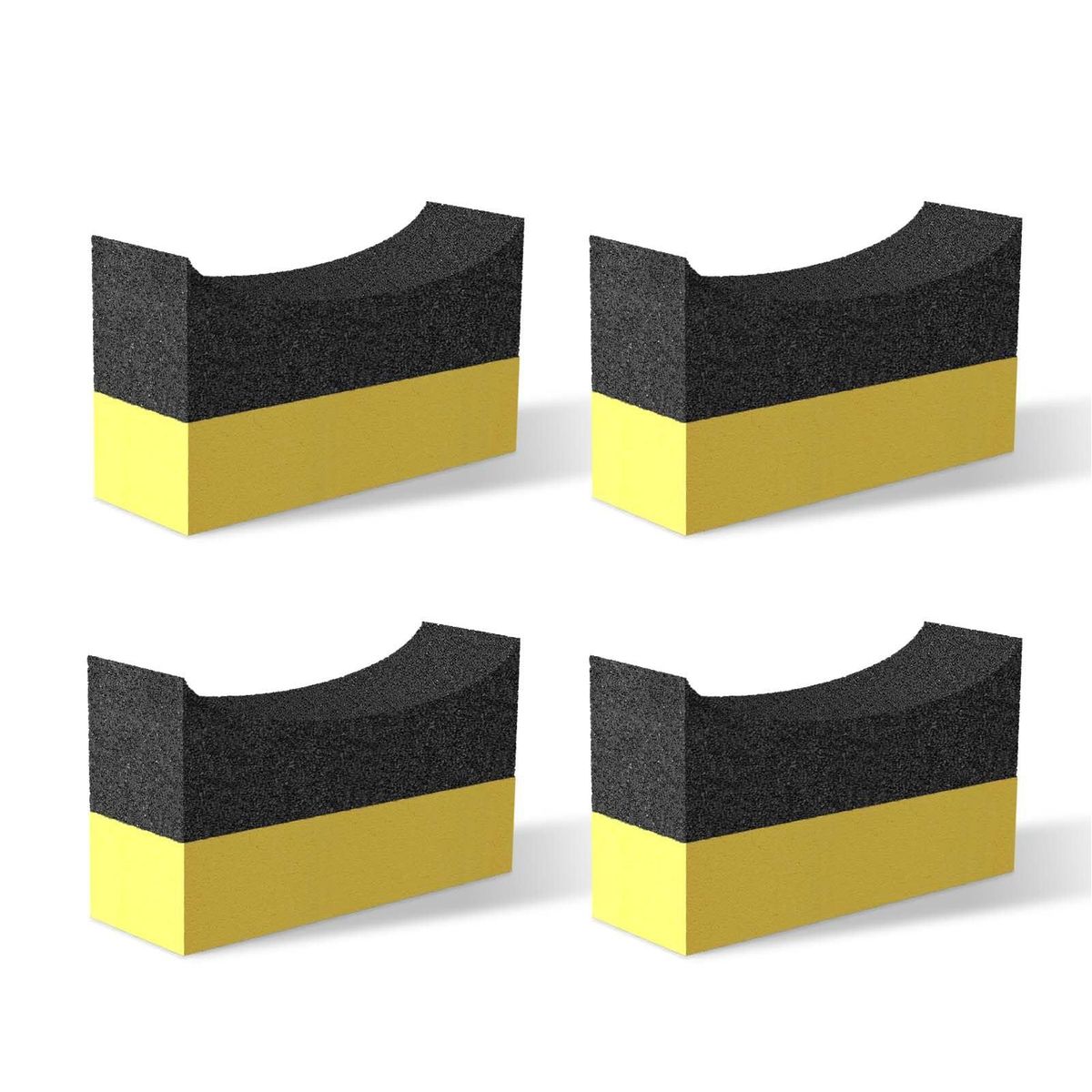 High-density Eva Sponge Car Care Kit 4pcs Soft Sponge Set for Fast