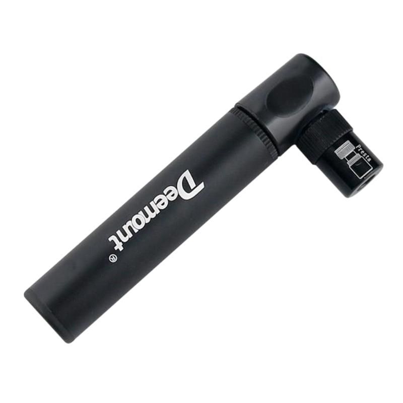 Deemount Portable Mini Bicycle Hand Pump Urltra-Light MTB Mountain Bike Cycling Air Pump Tire Ball Inflator,Black