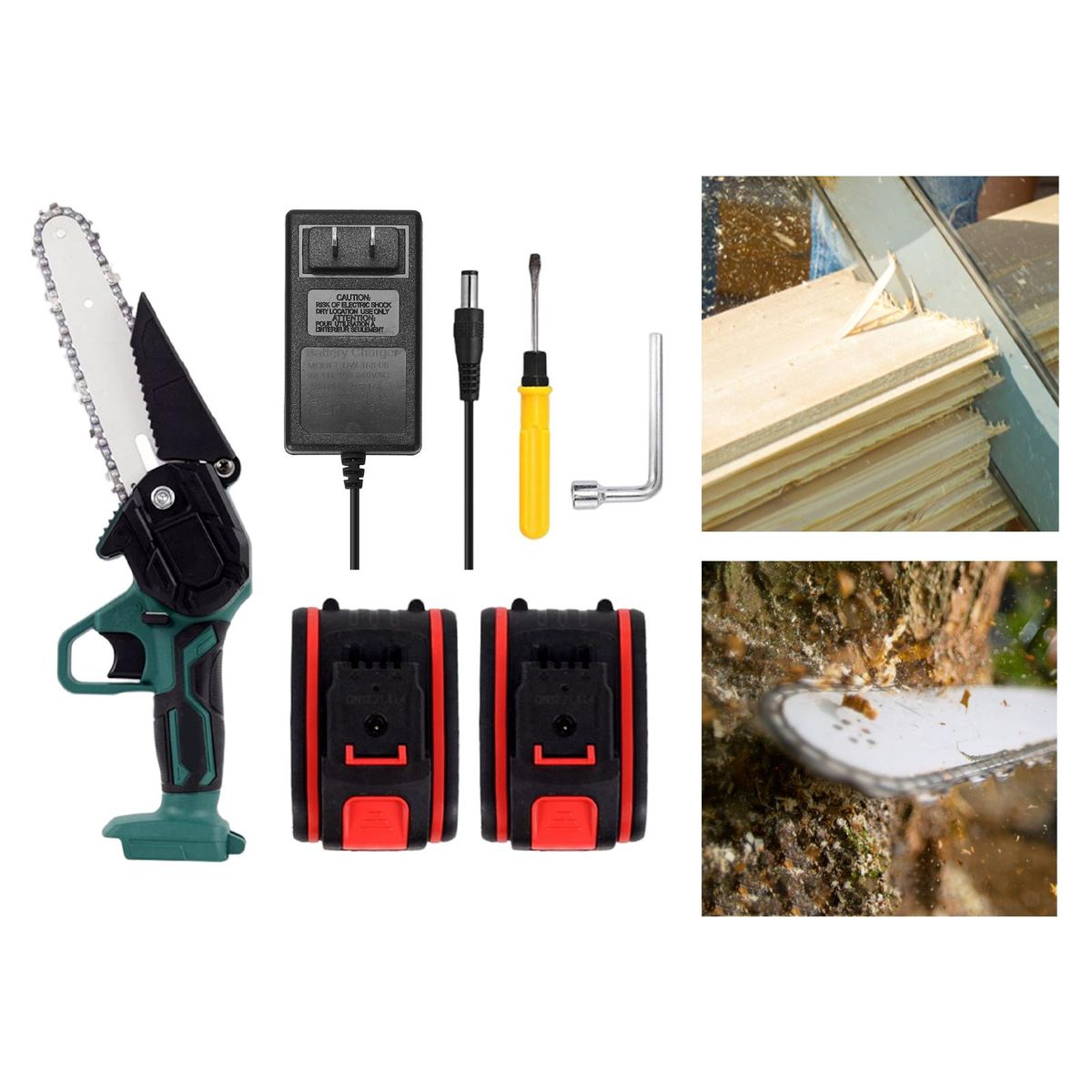 6&ldquo; Electric Tool Rechargeable One Handed Wood Cutter For 2 Battery