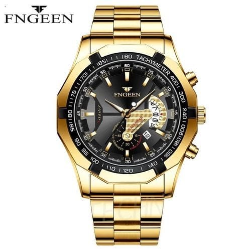 Men's Calendar Sporty Waterproof Quartz Watch