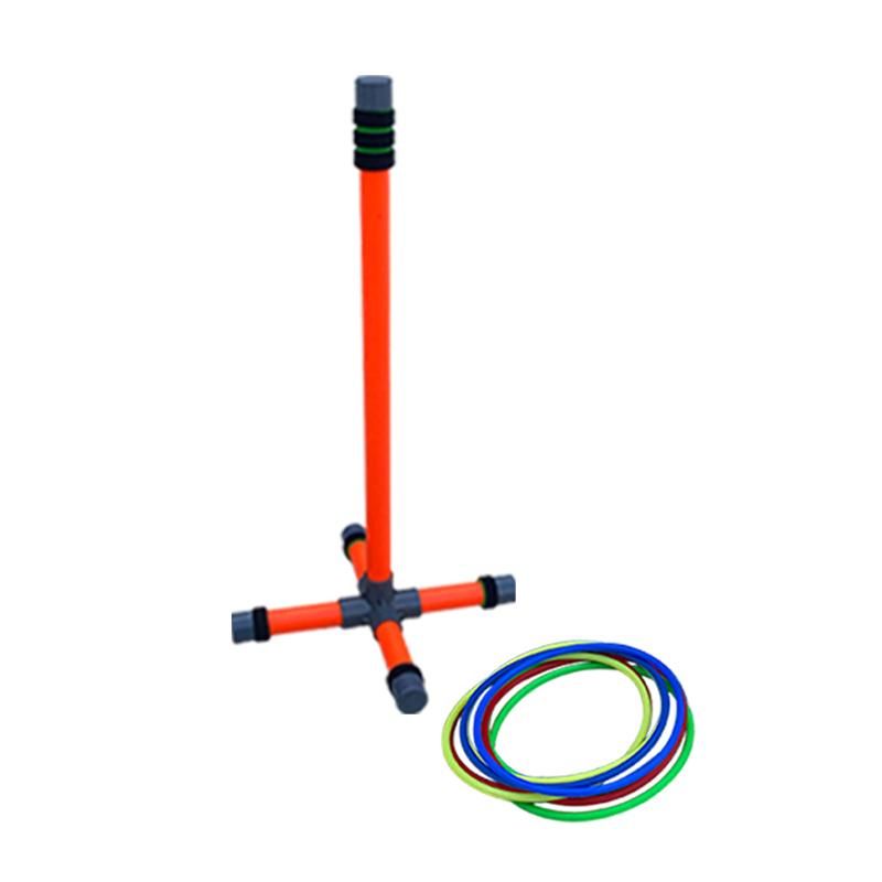 Cross Ferrule Game Parent child Outdoor Activity Props 1 Base 8 Ring Kindergarten Game Party Aldul Team Building Props Farm Toys