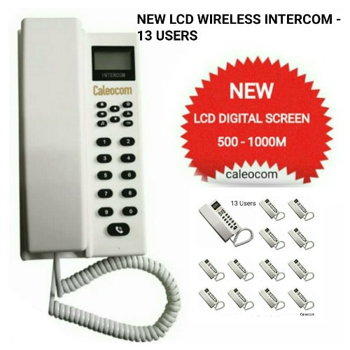 Wireless Intercom Lcd New Model - 13 Users