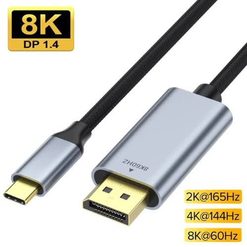 8K USB C To Display Port - 10-149 Feet