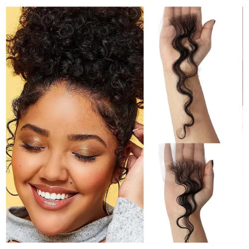 Deep Wave Reusable HD Lace Baby Hair Edges Strips - 100% Real Human Hair