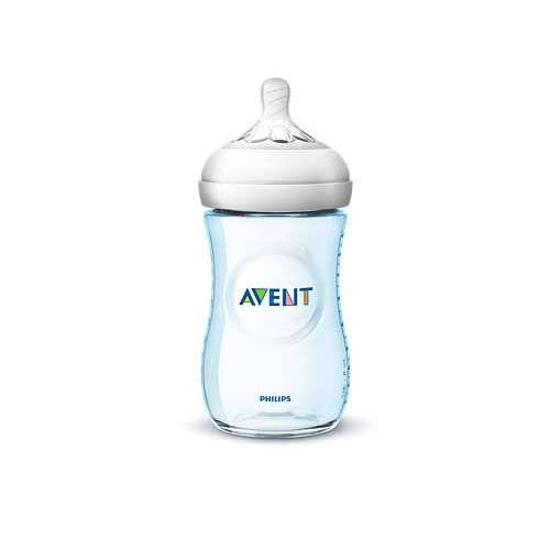 2 Wide Neck Feeding Bottle - 260ml - Blue