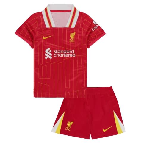 Kids Liverpool 20242025 Latest Home Jersey - Top  Shorts