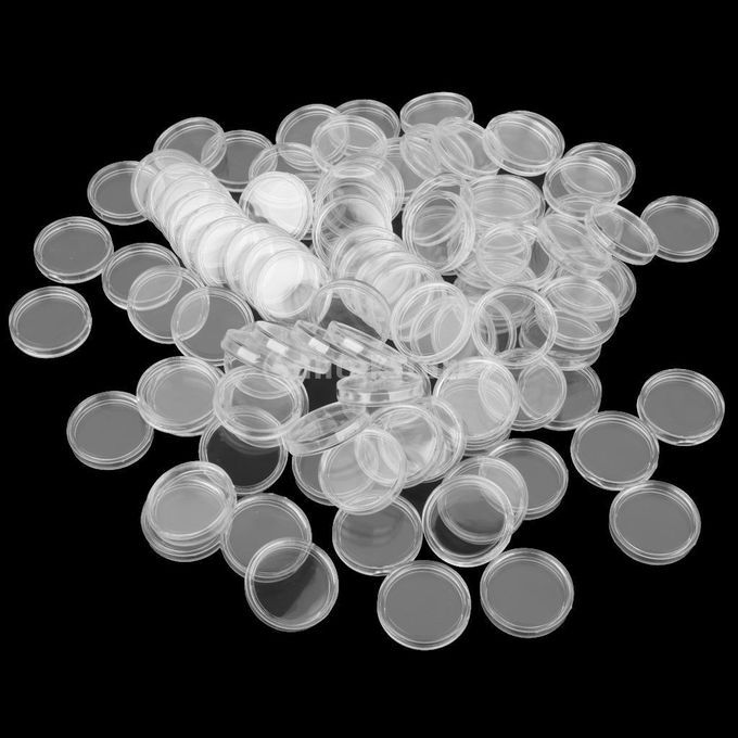 500/Pack Plastic Round Coin Display  Holders Protector