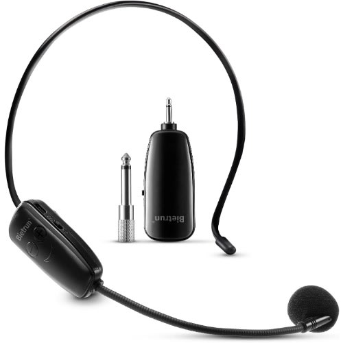 Uhf Wireless Headset Mic System With Handheld Mic