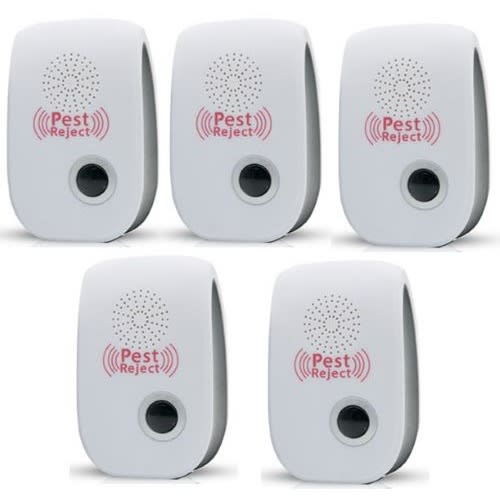 Double horn Ultrasonic Pest Repelling Kit - 5pcs
