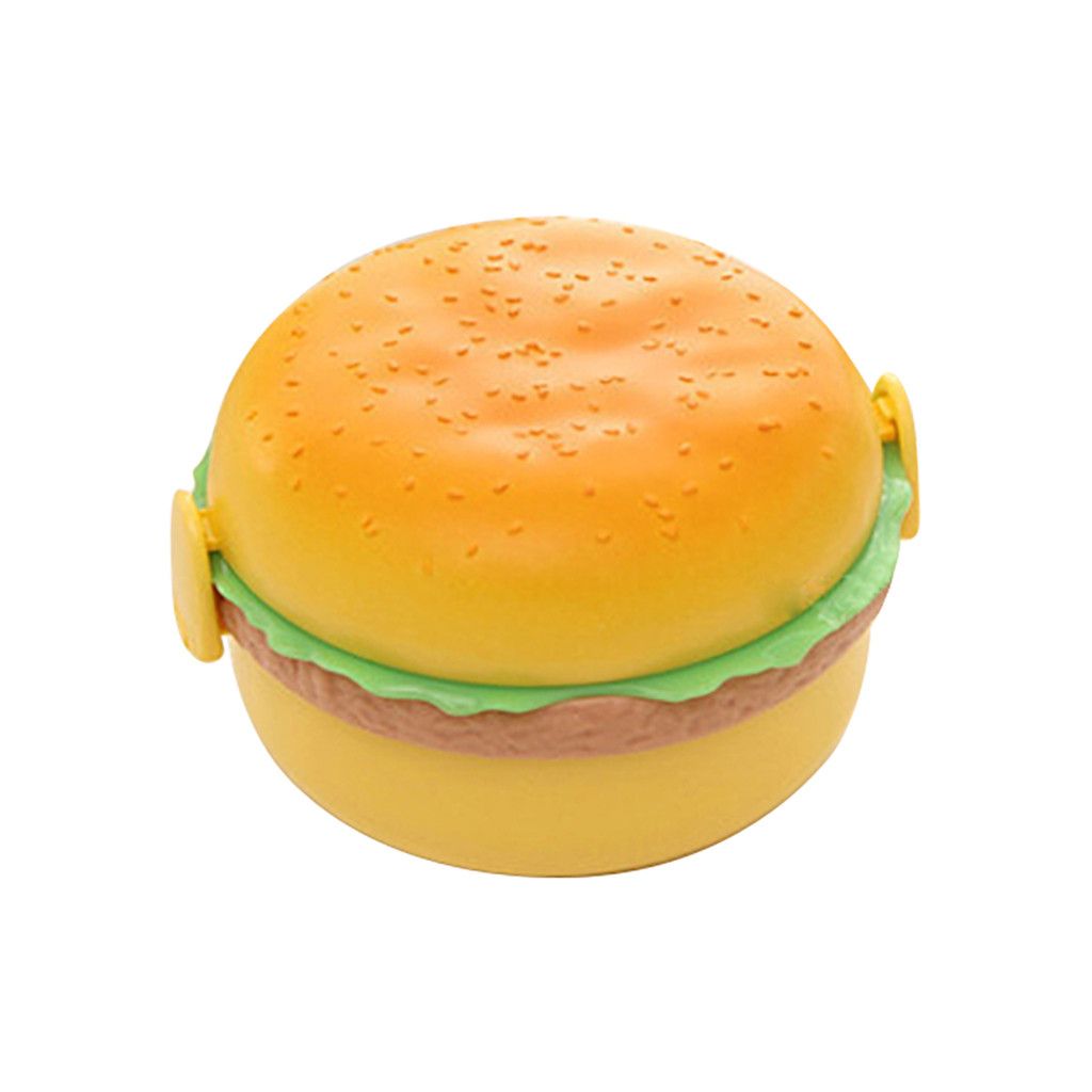 Hamburger Lunch Box Kid Bento Box Food Container Creative