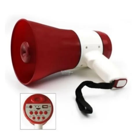 Rechargeable Handheld Megaphone Pa System With Recorder