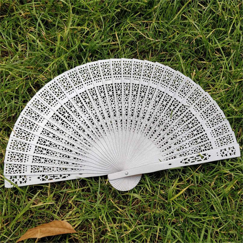 Hand Fans Carved Held De Wedding Vintage Ventilador Gifts Bamboo Folding Fragrant And Fan Hand 1pc Mano Chinese Favors #BL5
