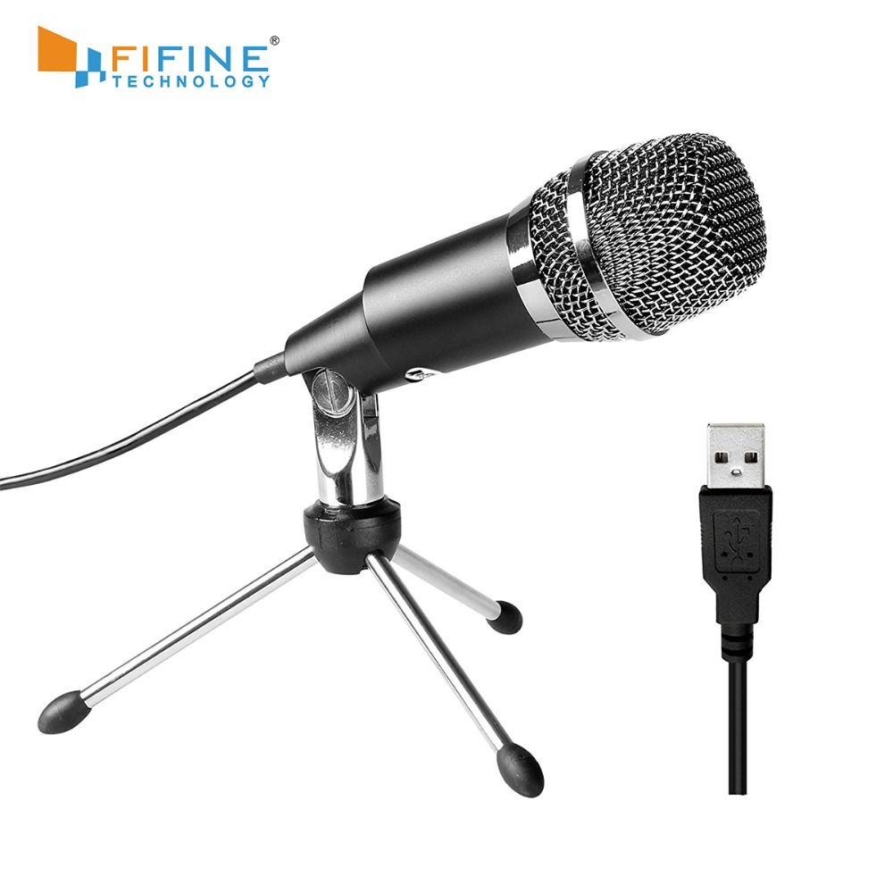 Plug Play Home Studio USB Condenser Microphone For Skype Rec