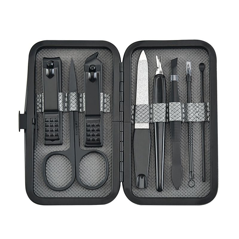 1 Set (8 Pieces) Nail Clipper Set Manicure Pedicure Tools Kit