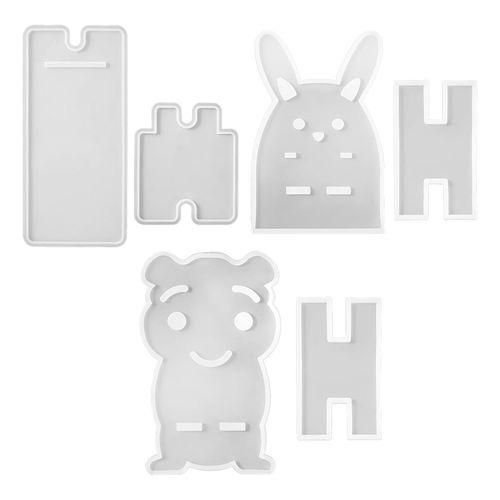 3 Pcs Cellphone Stand Resin Moulds,Phone Holder