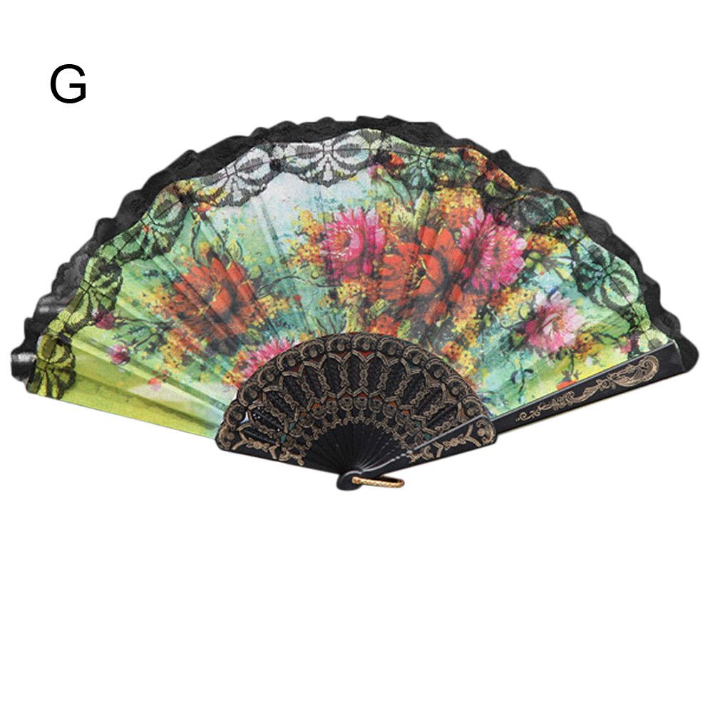 2020 #NE918 Decor Folding Dance Hand Fan Lace Party Wedding New Style Chinese Held